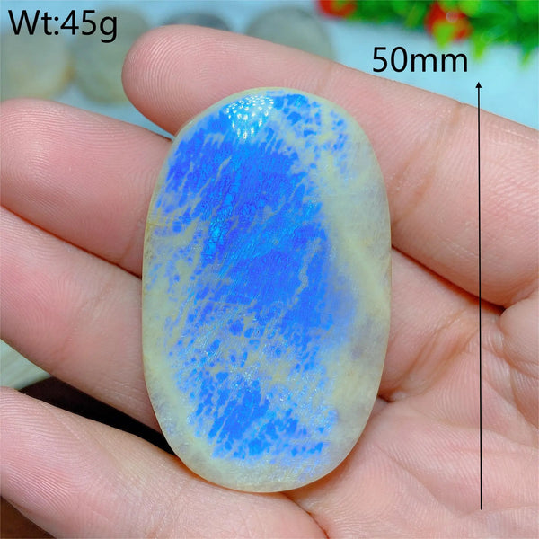 Blue Moonstone Palm Stones-ToShay.org