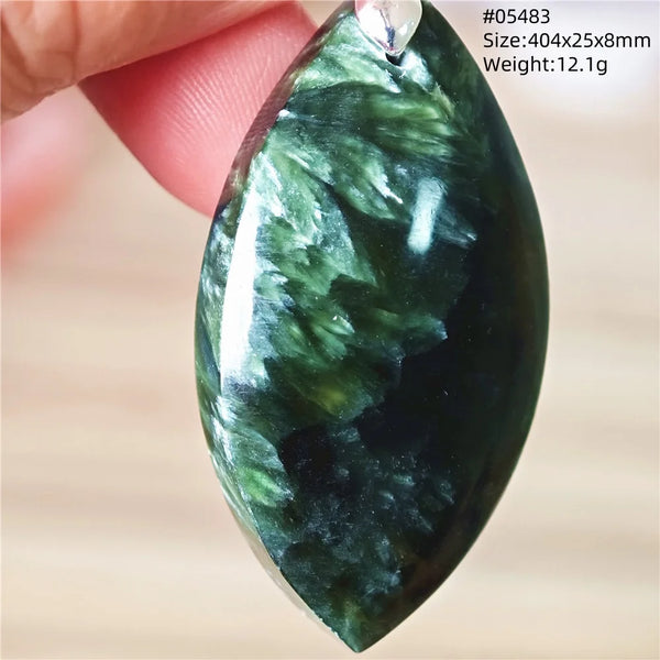 Green Seraphinite Pendant-ToShay.org