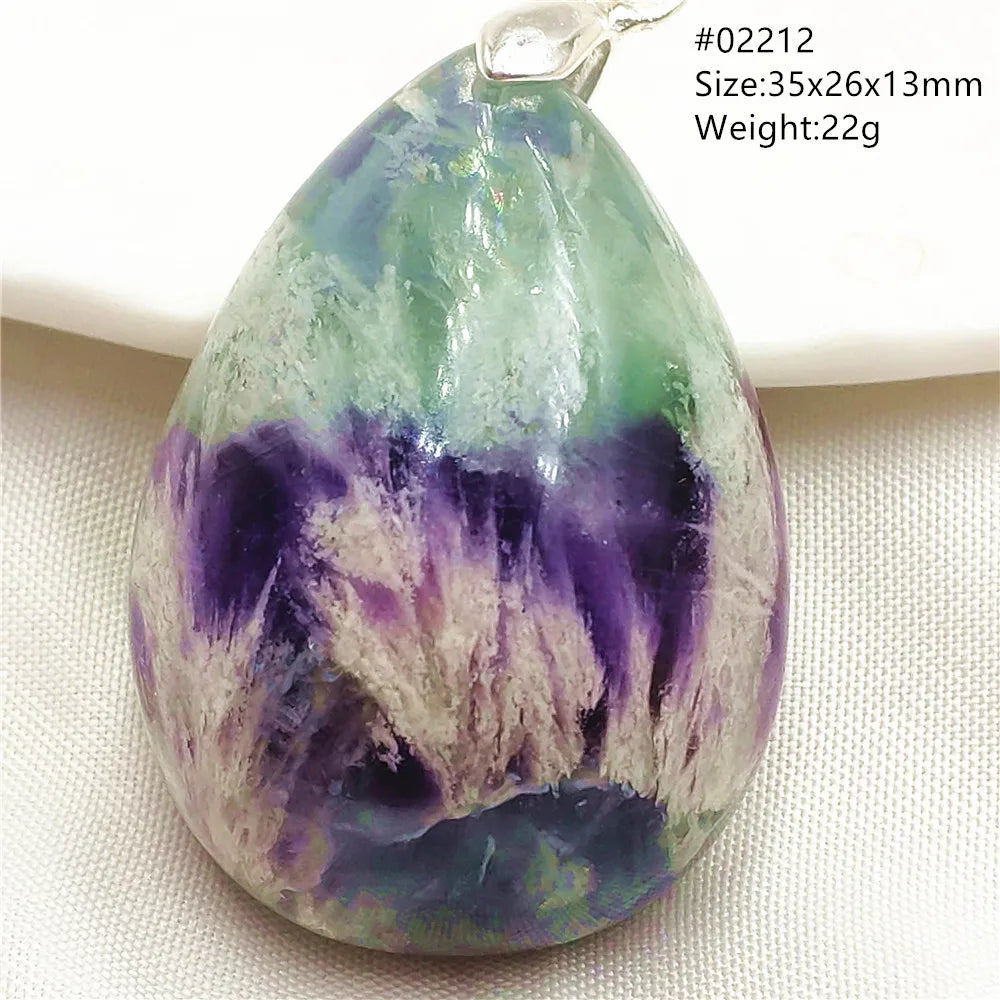 Green Blue Fluorite Pendant-ToShay.org