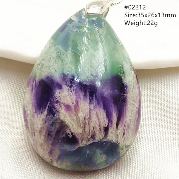 Green Blue Fluorite Pendant-ToShay.org