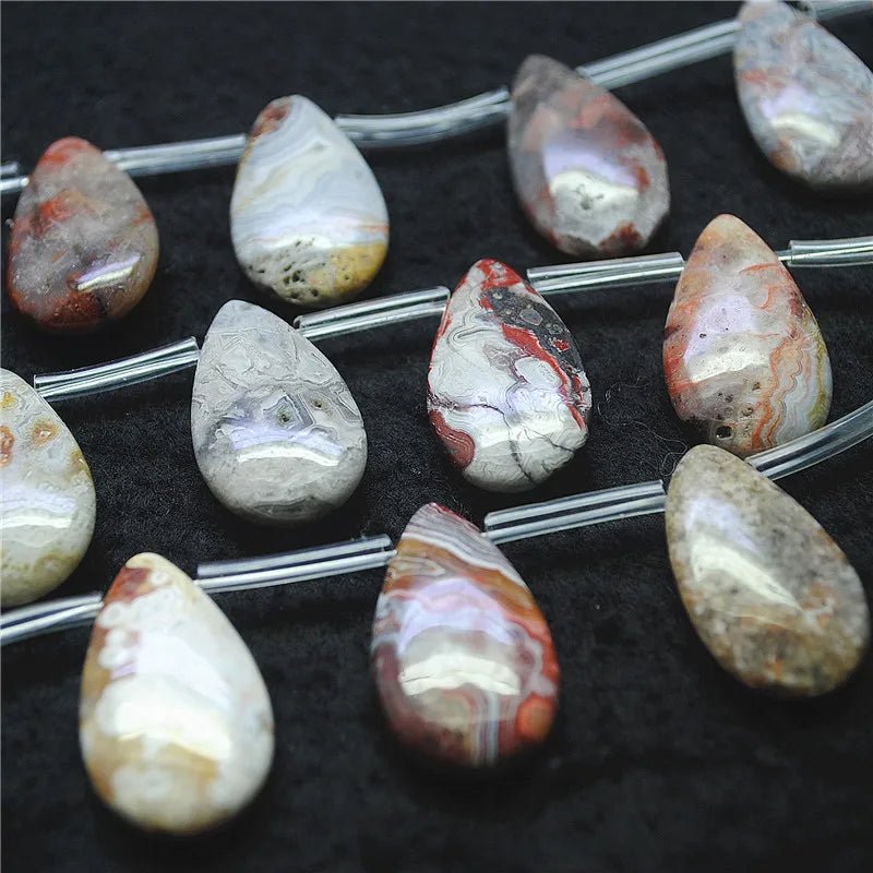 Mixed Agate Teardrop Beads-ToShay.org