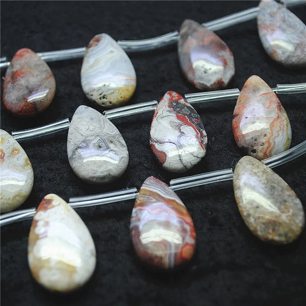 Mixed Agate Teardrop Beads-ToShay.org