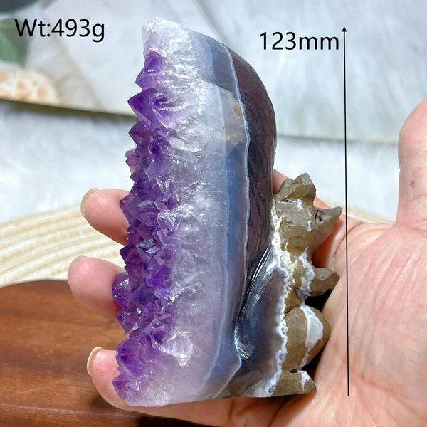 Purple Amethyst Squirrel Cluster-ToShay.org