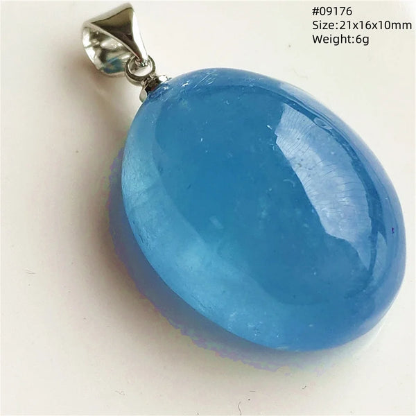 Blue Aquamarine Quartz Pendant-ToShay.org