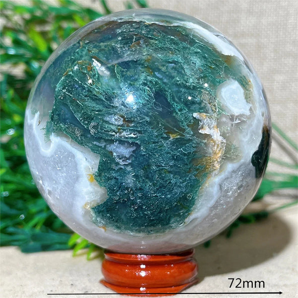 Green Moss Agate Ball-ToShay.org