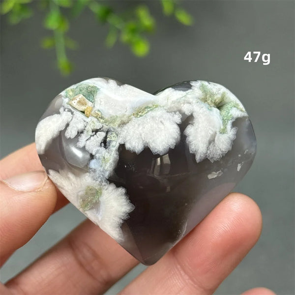 Black Cherry Agate Heart-ToShay.org