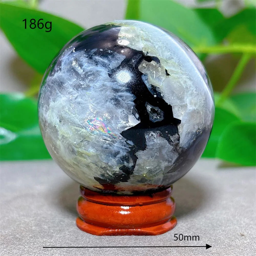 Black Silk Agate Ball-ToShay.org