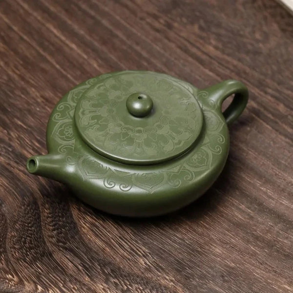 Green Clay Teapot-ToShay.org