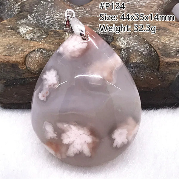 Pink Cherry Agate Pendant-ToShay.org