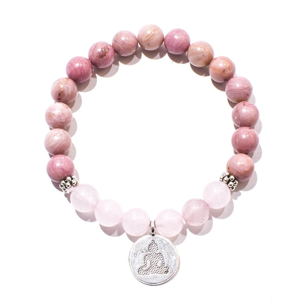 Pink Rhodochrosite Mala Beads-ToShay.org