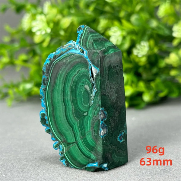 Blue Chrysocolla Malachite Point-ToShay.org