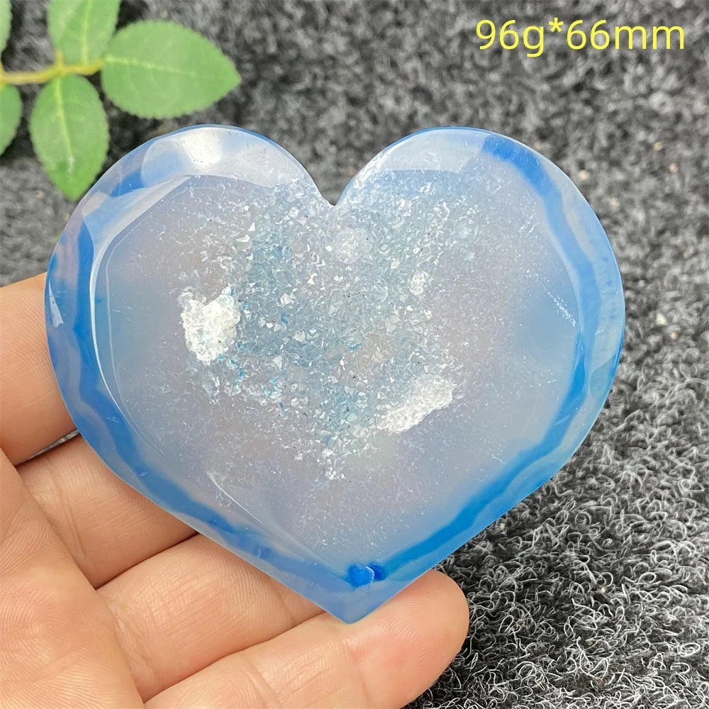 Blue Agate Geode Heart-ToShay.org