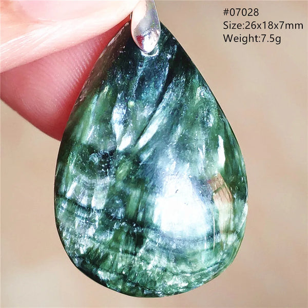 Green Seraphinite Pendant-ToShay.org