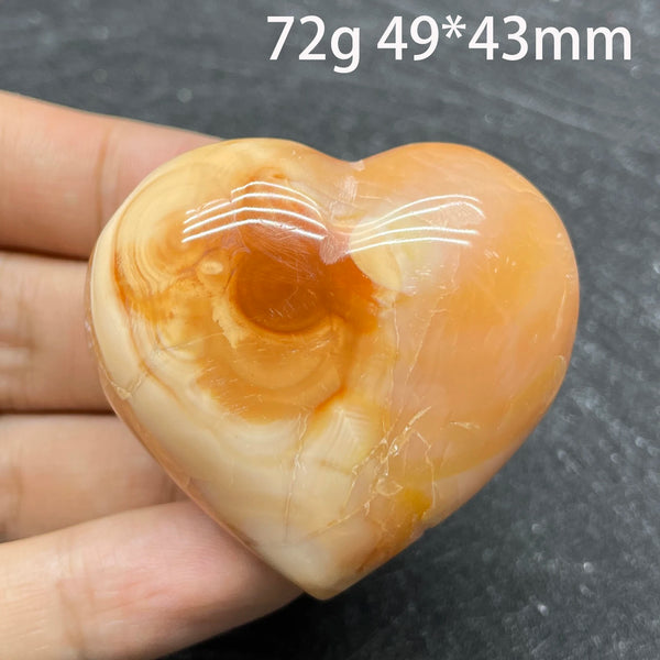 Orange Carnelian Hearts-ToShay.org