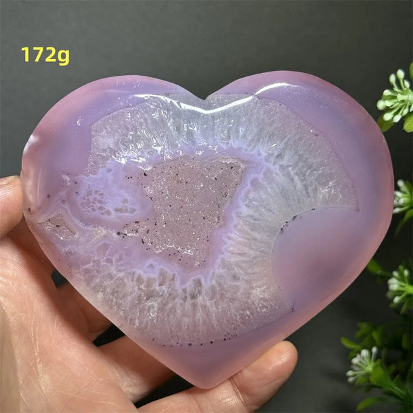 Pink Agate Geode Heart-ToShay.org