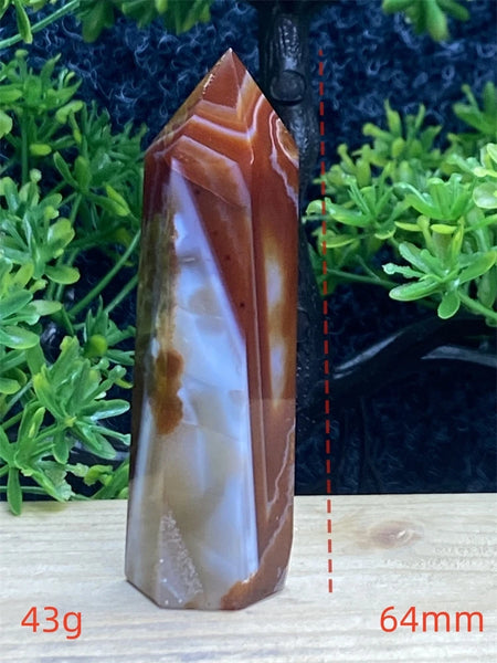 Orange Carnelian Wand-ToShay.org