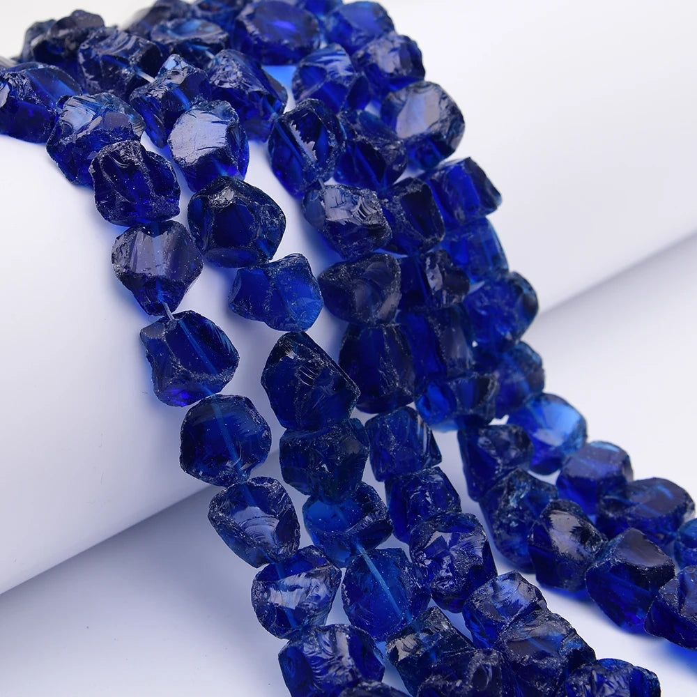 Blue Crystal Nugget Beads-ToShay.org