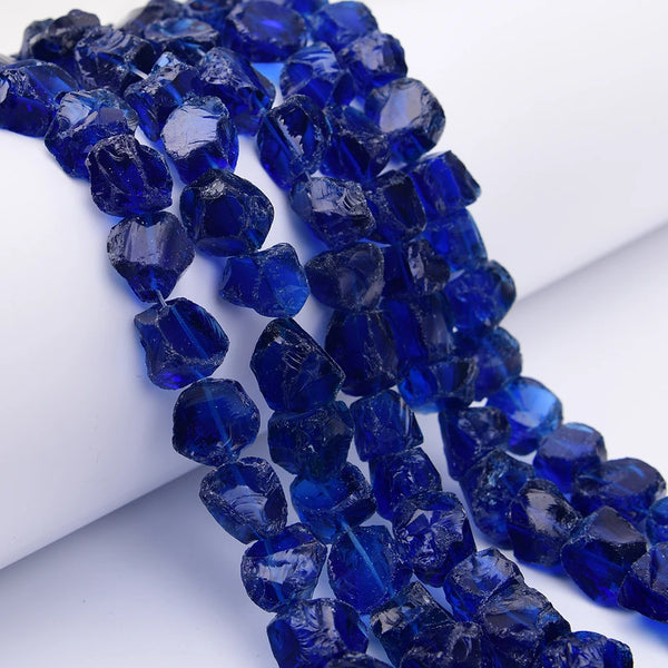 Blue Crystal Nugget Beads-ToShay.org