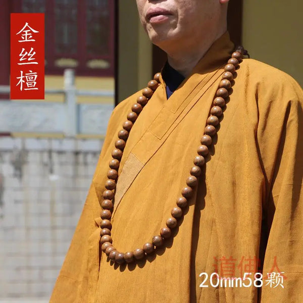Gold Sandalwood Buddha Beads-ToShay.org