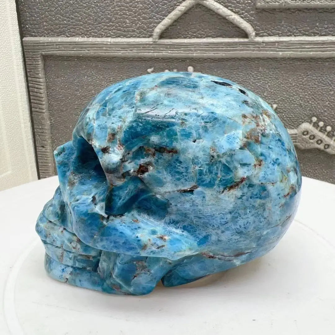 Blue Apatite Skull-ToShay.org