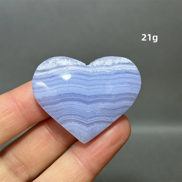 Blue Lace Crystal Heart-ToShay.org