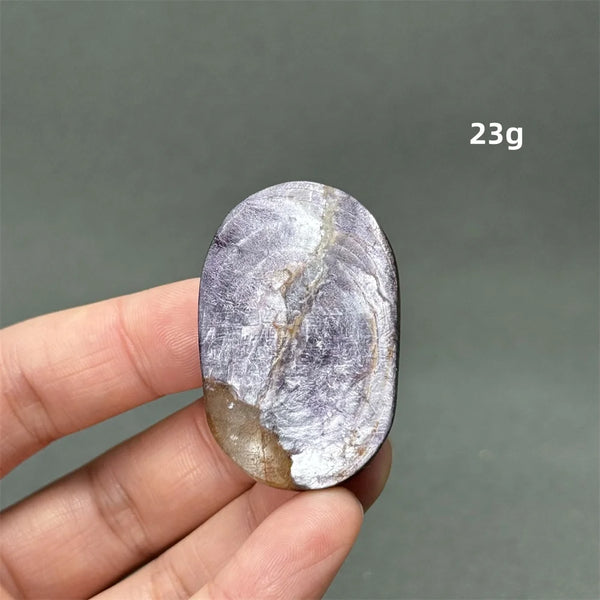 Purple Lepidolite Palm Stone-ToShay.org