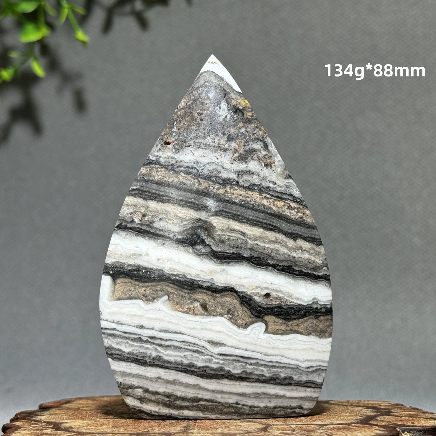 Grey Stripe Agate Torch-ToShay.org