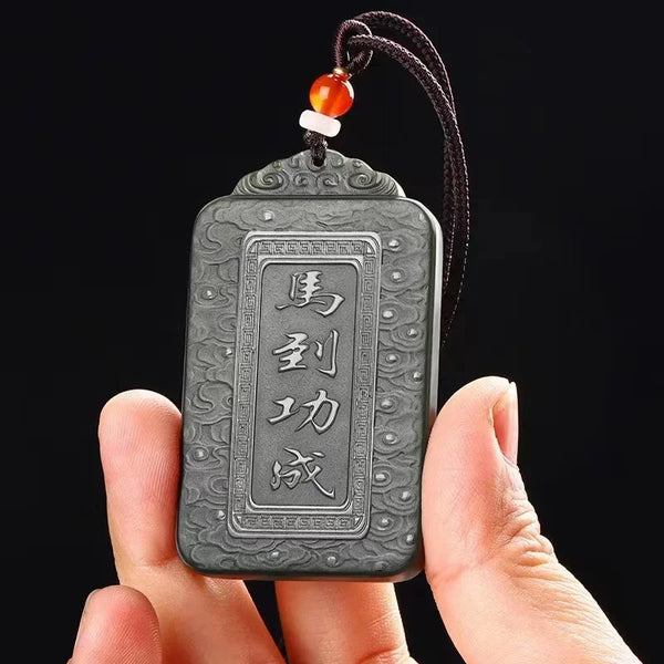 Black Jade Horse Pendant-ToShay.org