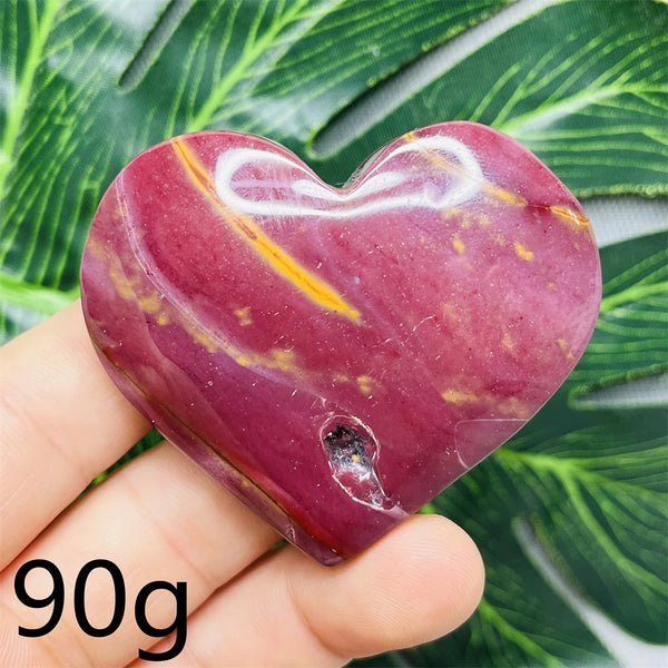 Yellow Mookaite Hearts-ToShay.org