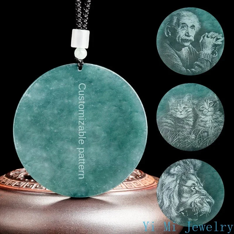 Blue Jadeite Pendant-ToShay.org