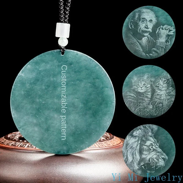 Blue Jadeite Pendant-ToShay.org