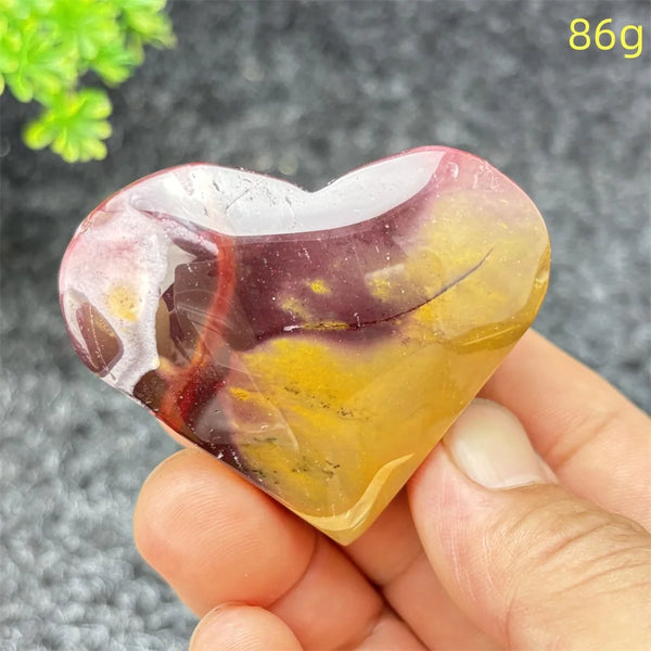 Yellow Moritzite Stone Heart-ToShay.org
