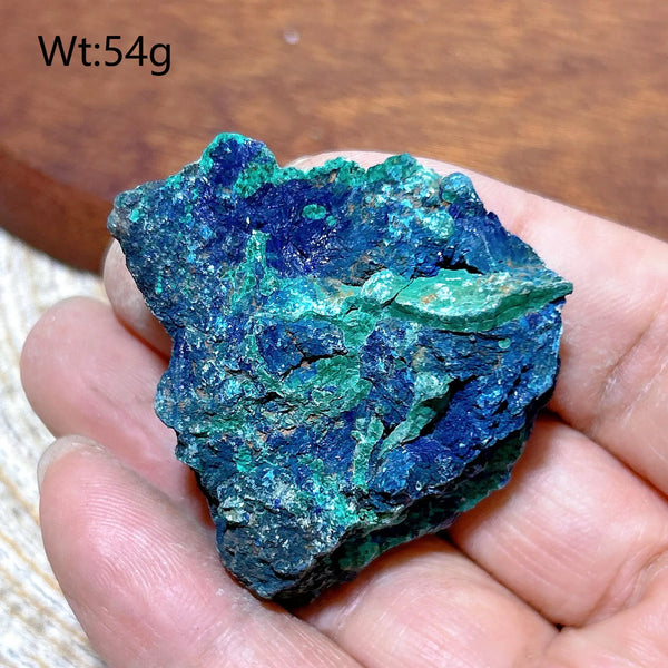 Blue Chrysocolla with Azurite Stone-ToShay.org