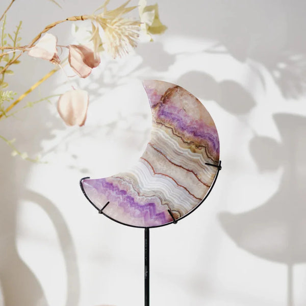 Purple Lace Agate Moon-ToShay.org