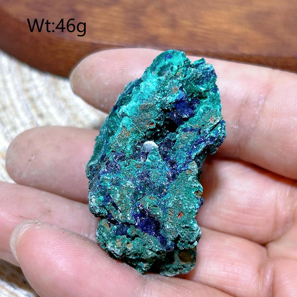 Blue Chrysocolla with Azurite Stone-ToShay.org