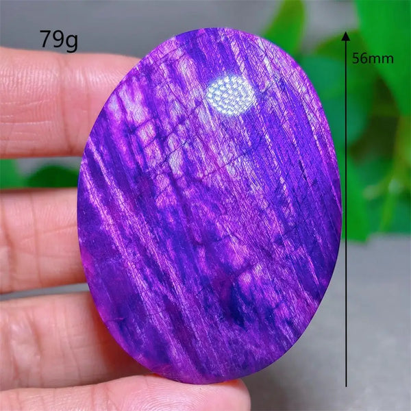 Violet Moonstone Palm Stone-ToShay.org