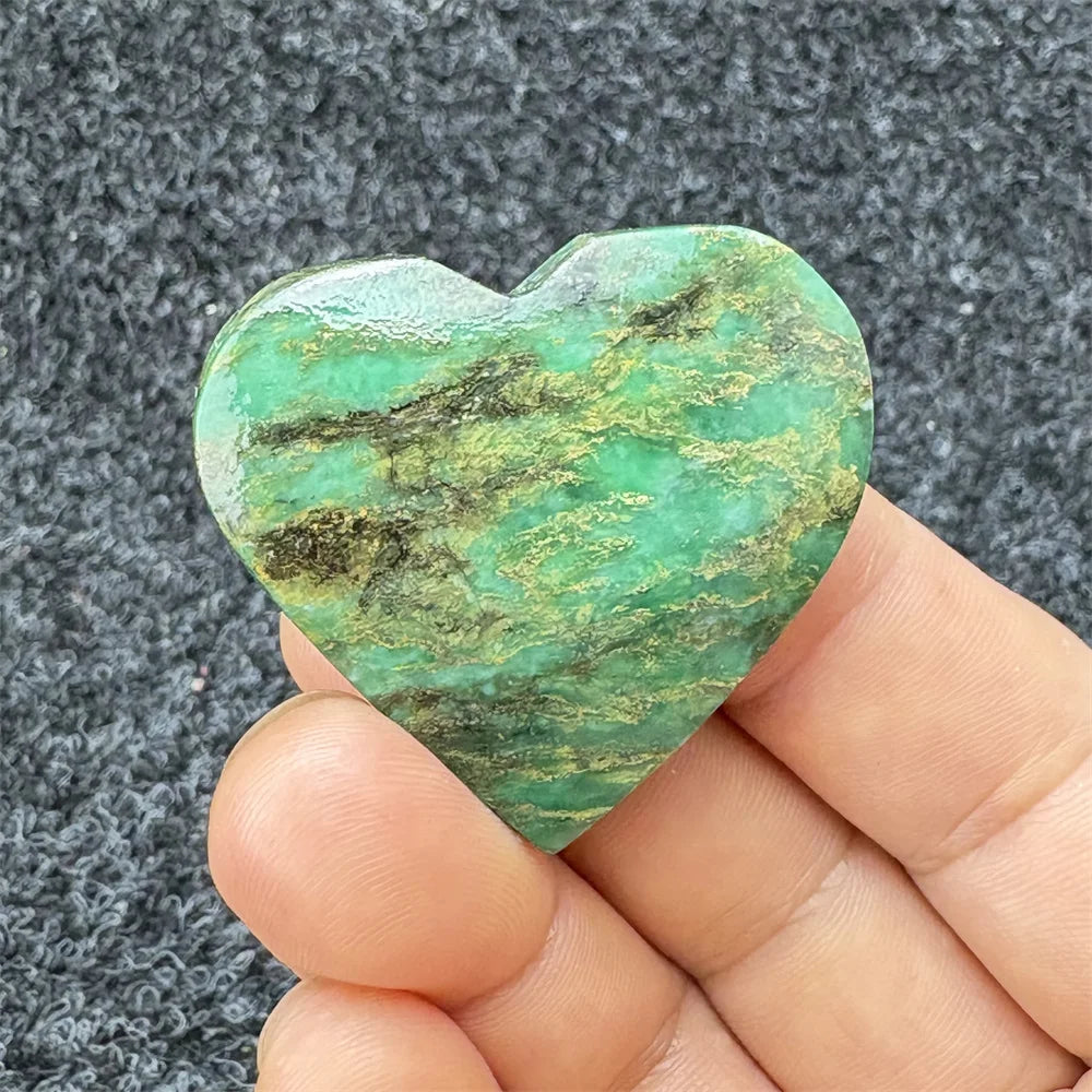 Green Emerald Stone Heart-ToShay.org
