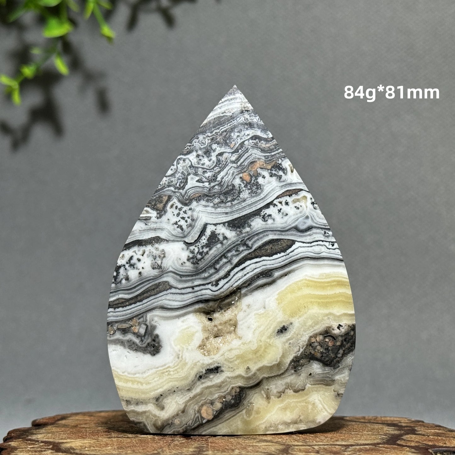 Grey Stripe Agate Torch-ToShay.org
