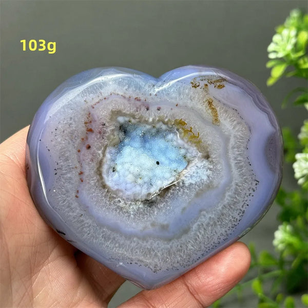 Blue Agate Geode Heart-ToShay.org