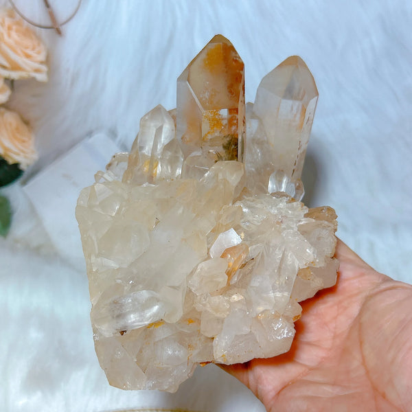 Clear Quartz Crystal Cluster-ToShay.org