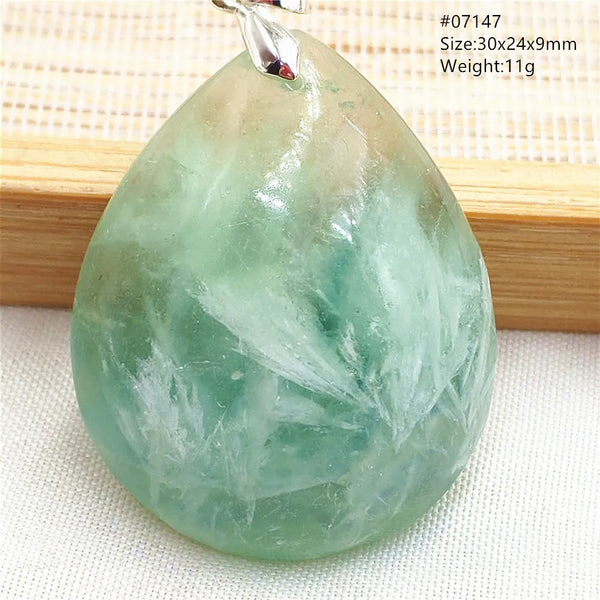 Blue Feather Fluorite Pendant-ToShay.org