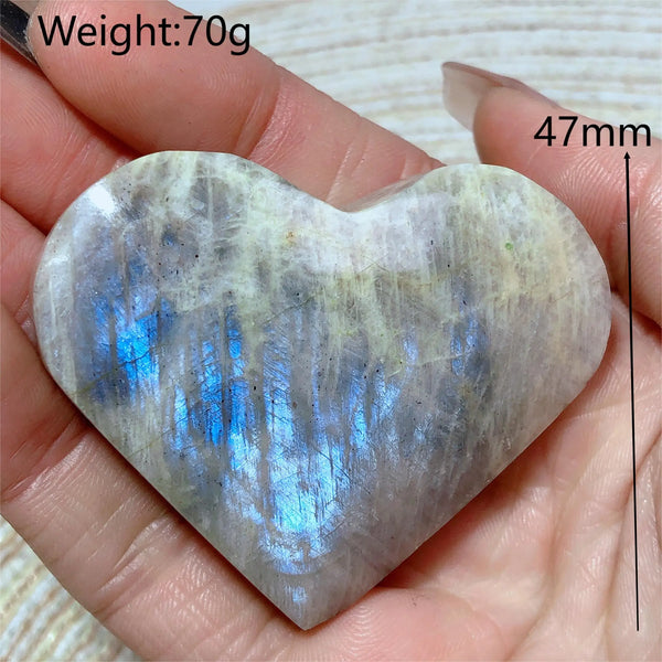 Blue Rainbow Moonstone Hearts-ToShay.org
