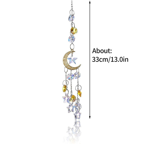 Crystal Moon Wind Chimes-ToShay.org