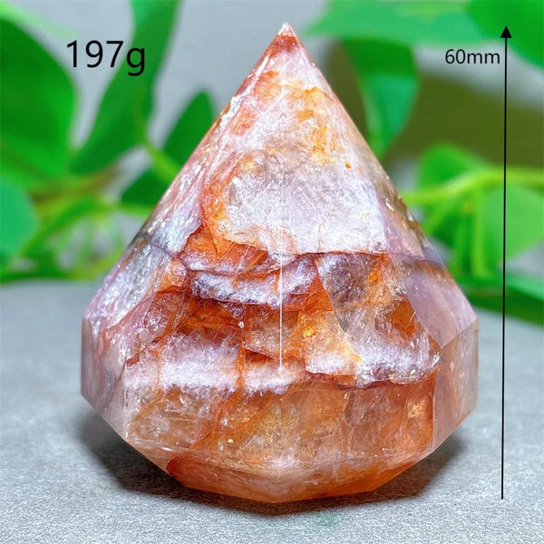 Red Fire Quartz Diamond Tower-ToShay.org