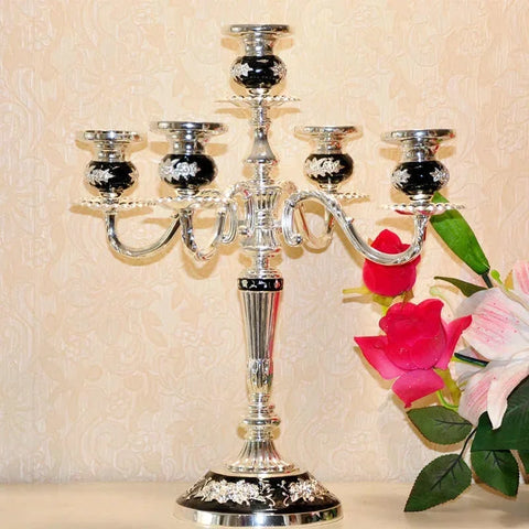 Black Silver Candelabras-ToShay.org