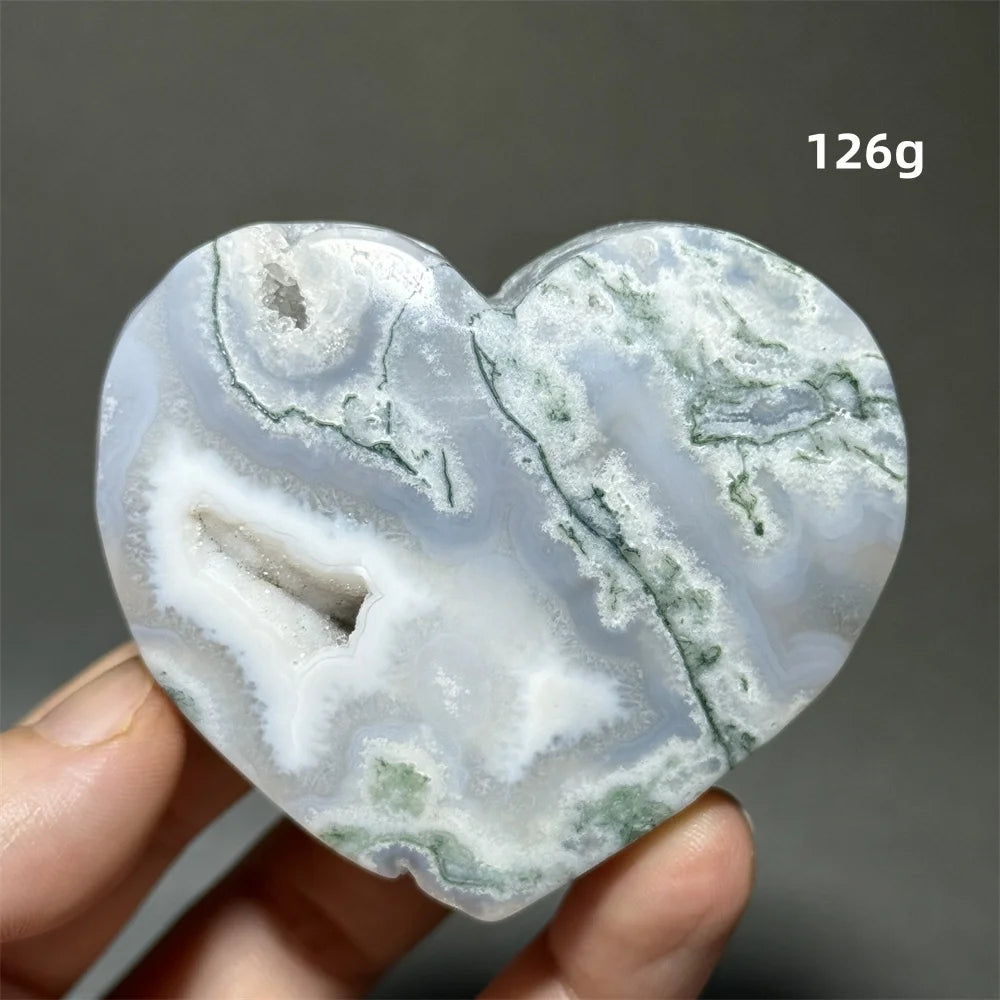 Green Moss Agate Heart-ToShay.org