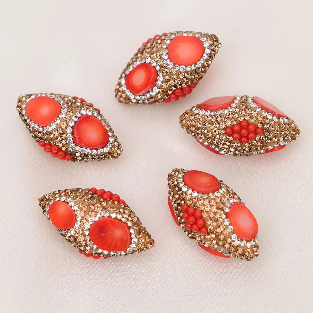 Orange Red Coral Beads-ToShay.org