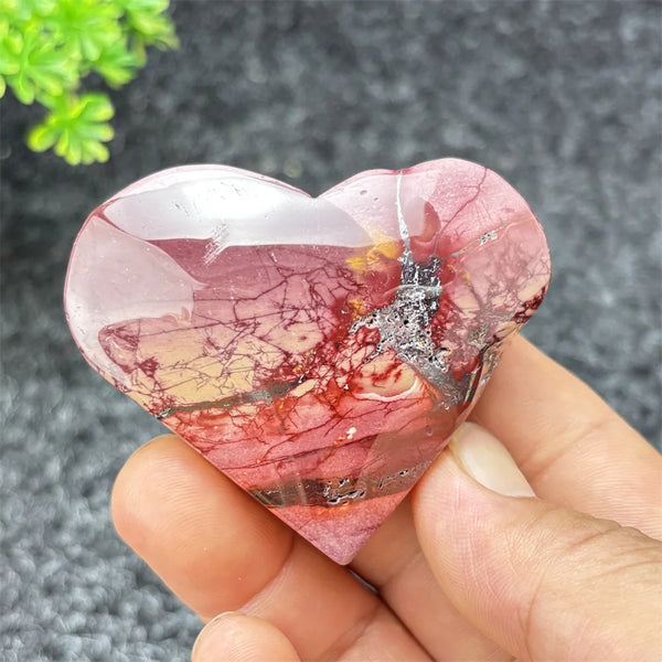 Yellow Moritzite Stone Heart-ToShay.org