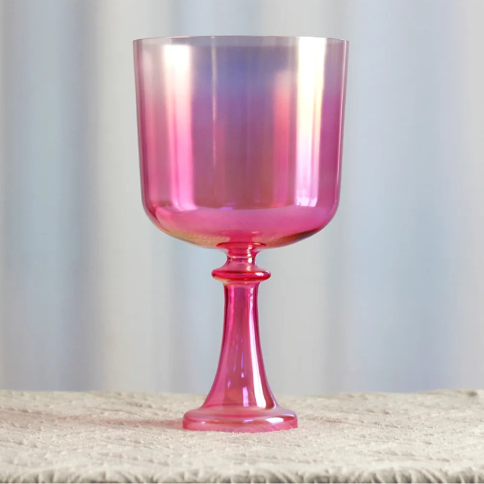 Pink Crystal Singing Chalice-ToShay.org