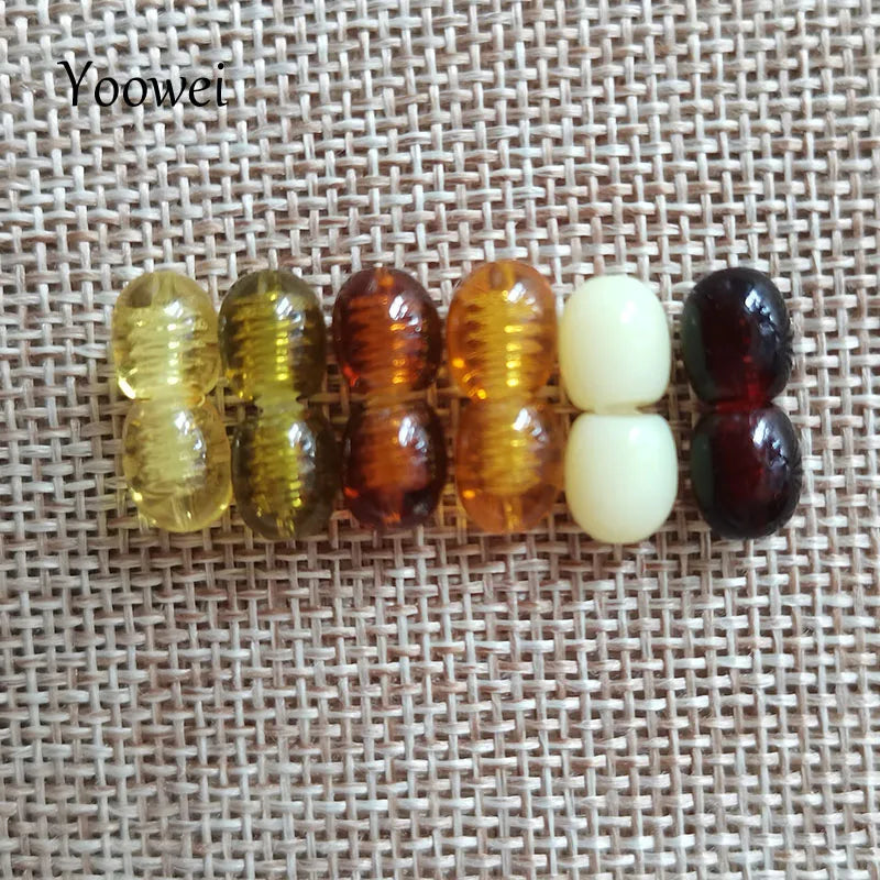 Yellow Amber Thread Clasps-ToShay.org